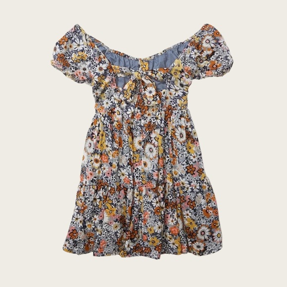 American Eagle | AE Floral Button-Front Mini Dress - Picture 8 of 16